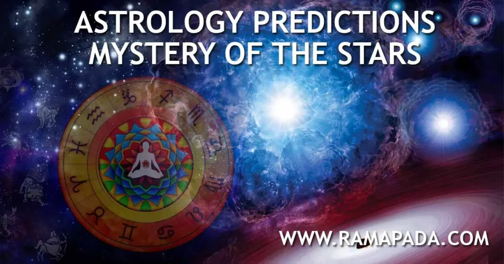 Astrology predictions mystery of the stars with zodiac chart and cosmic energy background