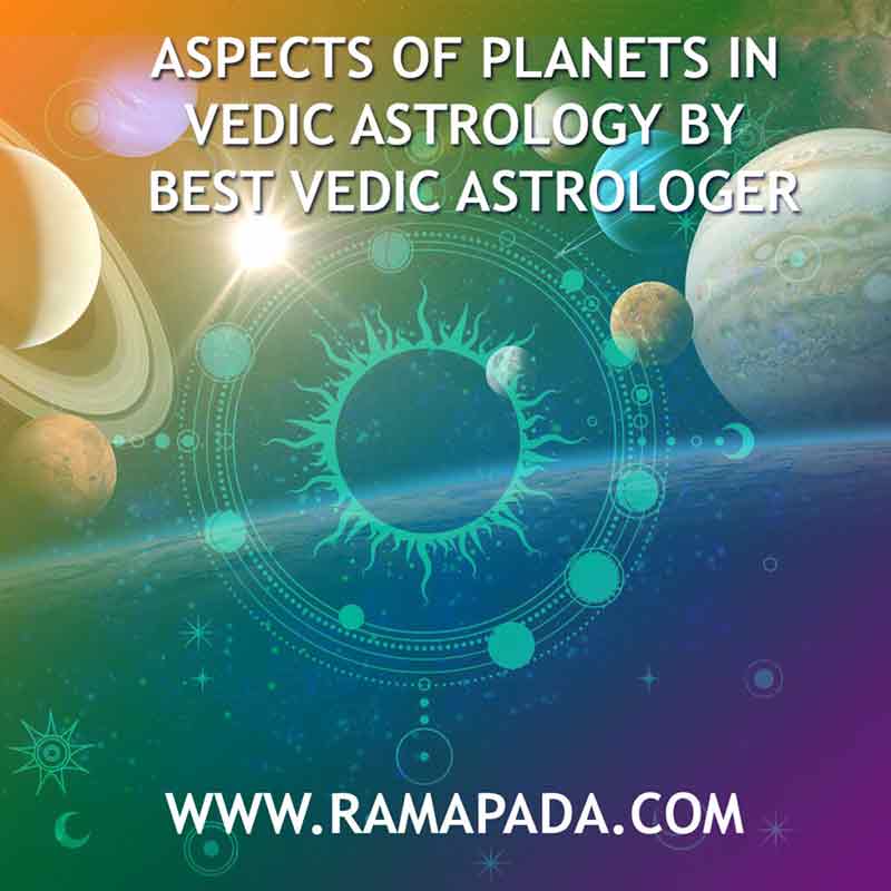 aspects of planets in Vedic astrology, meaning planetary aspects and their effects in horoscope