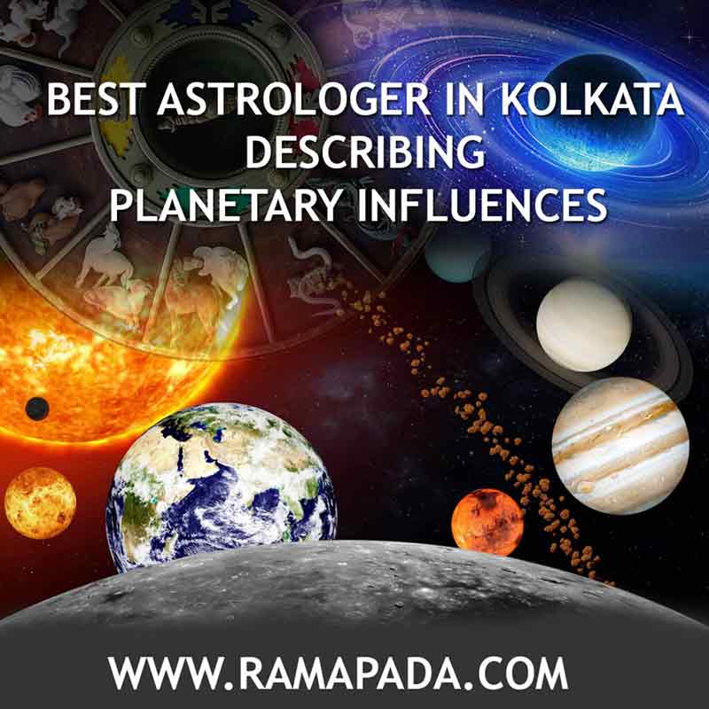 planetary influences in vedic astrology showing the sun, moon and planets affecting human life and horoscope interpretation