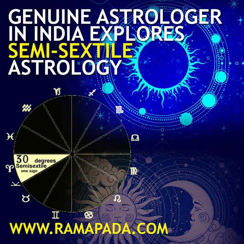 A genuine astrologer in India explaining semi-sextile aspect in Vedic astrology
