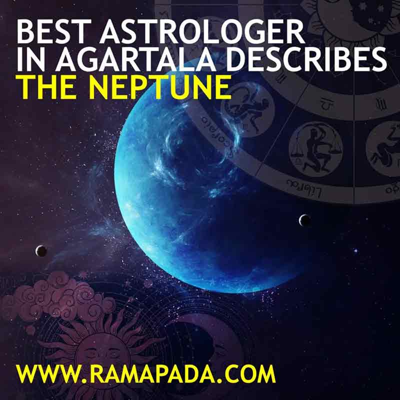 Neptune, a planet in astrology, represents intuition, illusion, spirituality, and subconscious mind