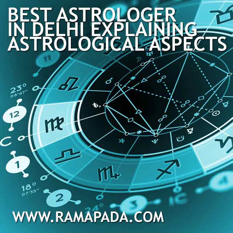 Best astrologer in Delhi explaining astrological aspects and horoscope analysis