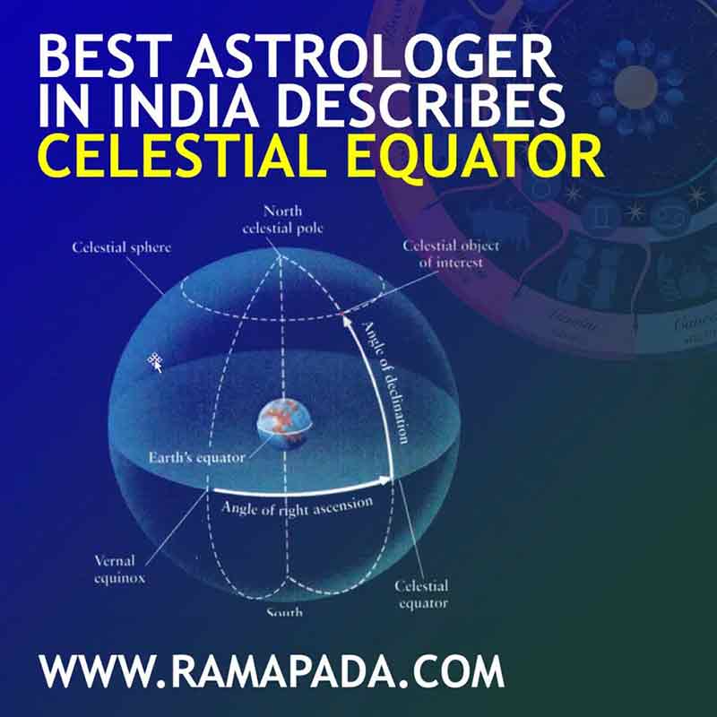 Best astrologer in India explaining the celestial equator in Vedic astrology