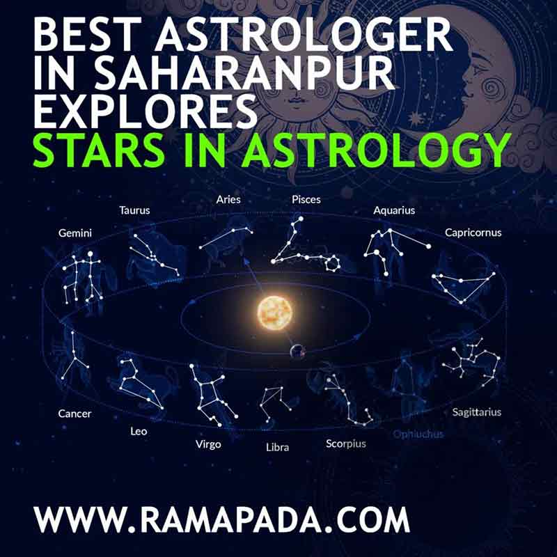 Best astrologer in Saharanpur explaining stars in astrology with zodiac constellations
