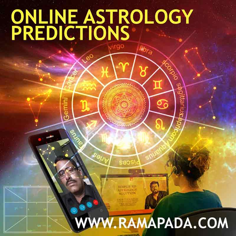 Online astrology predictions with zodiac signs, virtual consultation, and Vedic astrology guidance