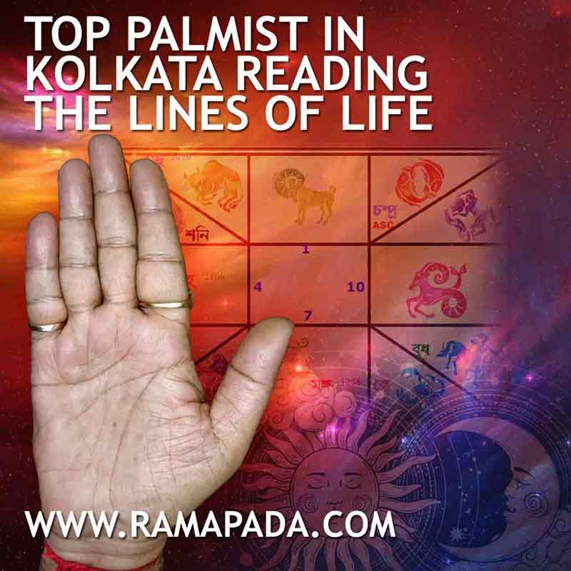 Top palmist in Kolkata reading the lines of life through traditional palmistry and astrology by Ramapada Acharjee