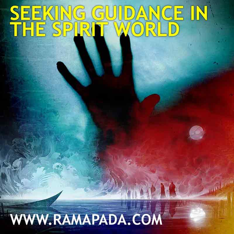 A shadowy hand reaching through mist symbolizing spirit world guidance and supernatural presence