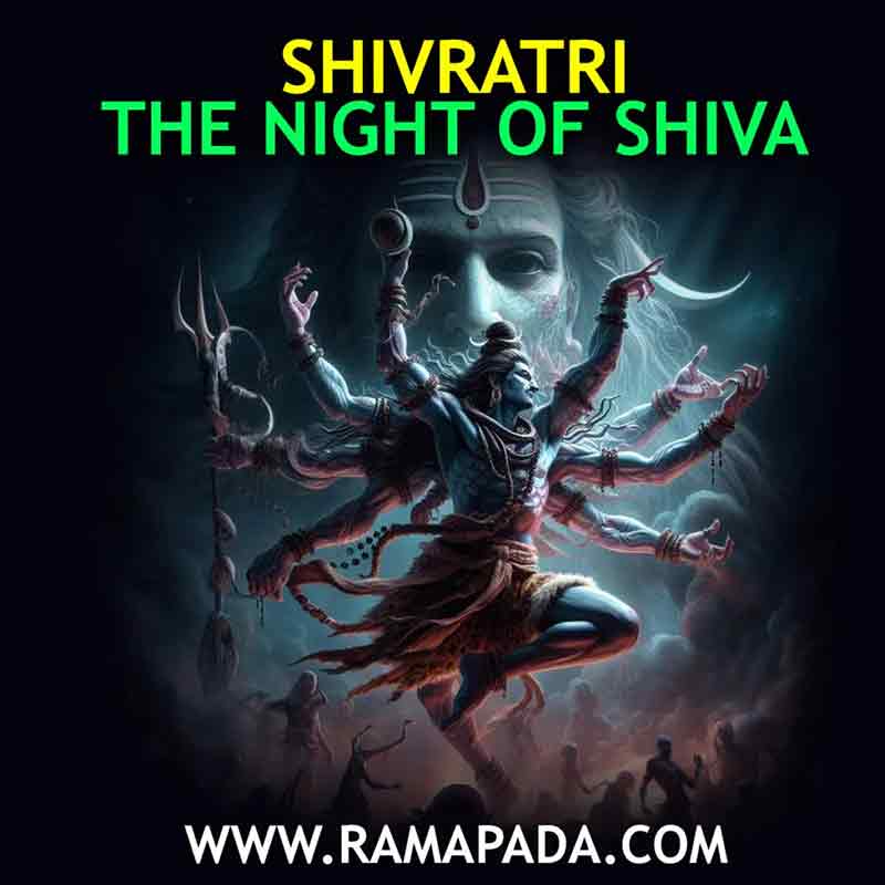 Shivratri the Night of Shiva with Lord Shiva's cosmic dance spiritual artwork