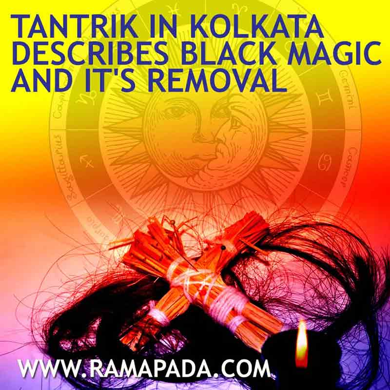 A tantrik in Kolkata discussing spiritual protection and negative energy removal rituals